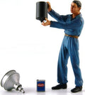 LE Mans Miniatures 1:18 Scale Lucien Figure Remplisseur d'Essence Bugatti T59 Blue Overall