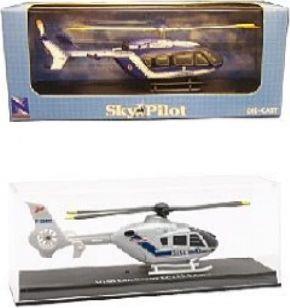 New-Ray 1:100 Scale Airbus EC145 Securite Civile Red/Yellow
