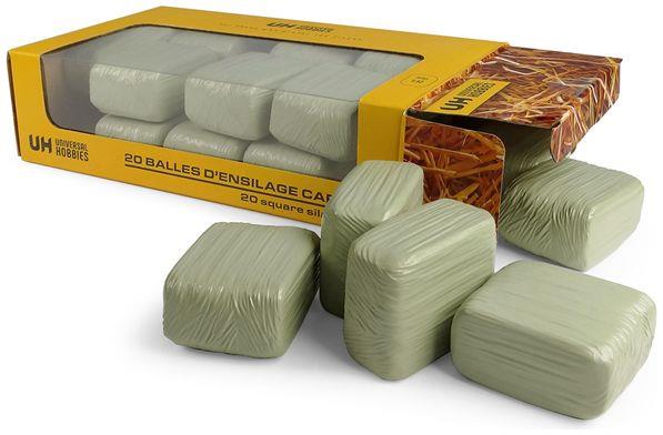 Universal Hobbies 1:32nd Scale Square Silage Bales Green (Pack of 20)
