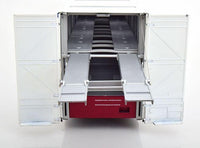 IXO/CMR 1:18 Scale Mercedes O317 Porsche Race Transporter Martini 1968 White