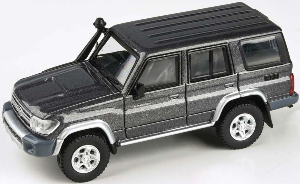 Paragon 1:64 Scale Toyota Landcruiser LC76 Graphite Grey 2014 (RHD)