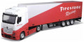 Burago 1:43 Scale Mercedes Benz Actros Gigaspace Firestone Racing