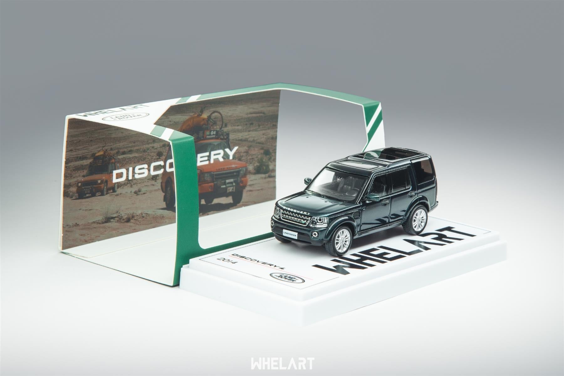 Whelart  1:64th Scale Land Rover Discovery 4
British Green