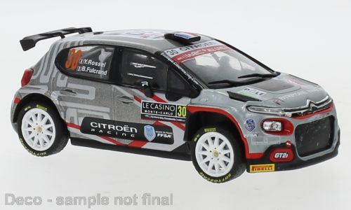 IXO 1:43 Scale Citroen C3 Rally 2 #30 Rally Monte Carlo 2021 Y.Rossel/B.Fulcrand