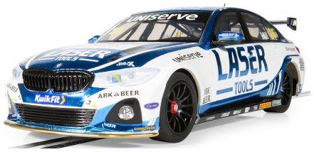 Scalextric 1:32 Scale BMW 330e NGTC  - Laser Tools - Jake Hill 2023 in Clear Box