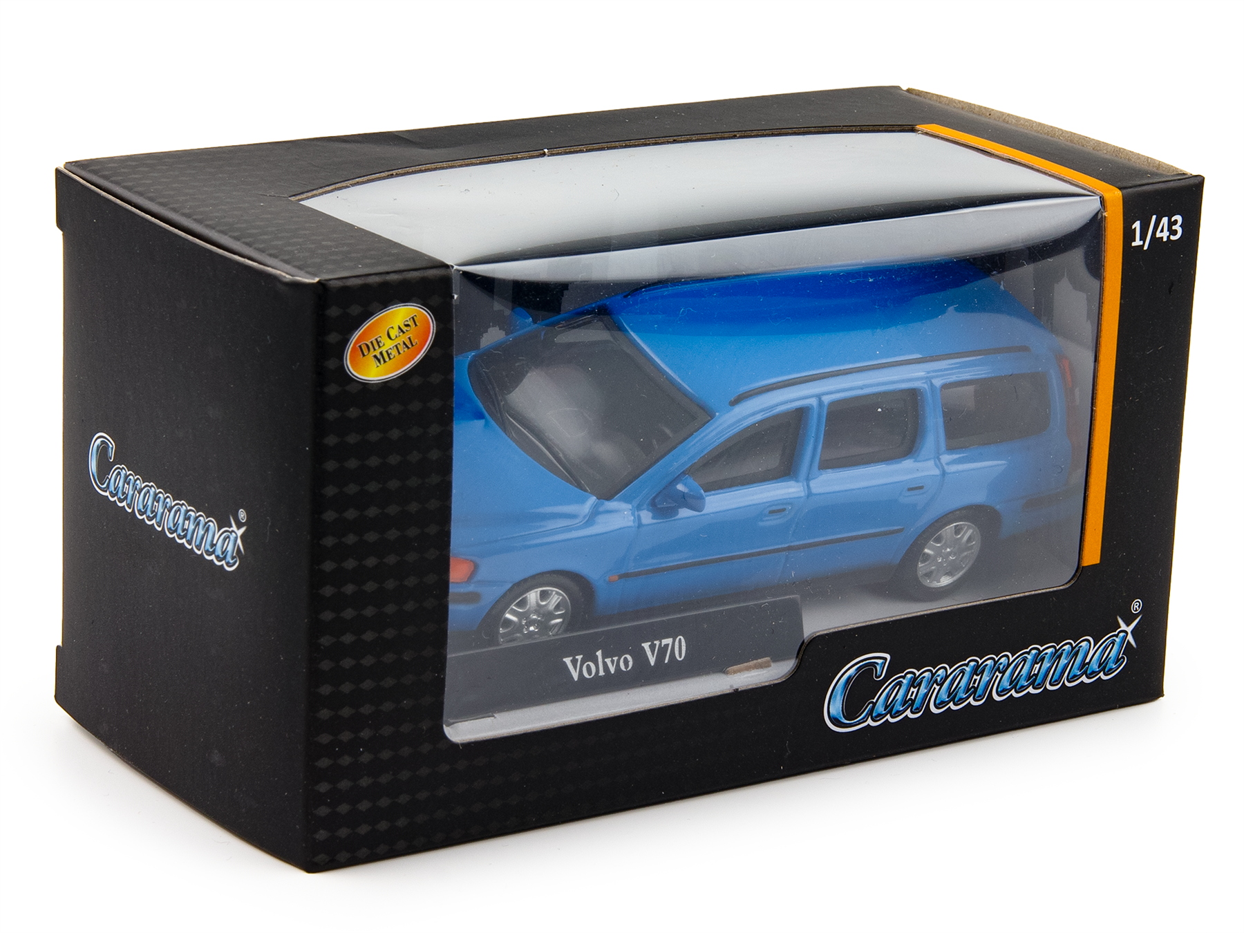 Cararam 1:43 Scale Volvo V70 2008 Blue (4-40341)