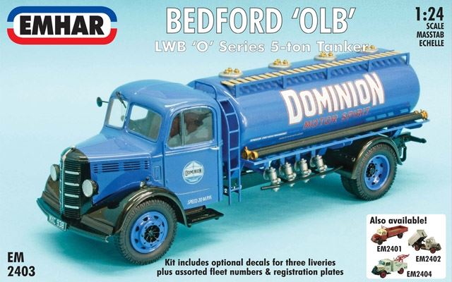 Emhar Kits 1:24 Scale Bedford O Series LWB Tanker