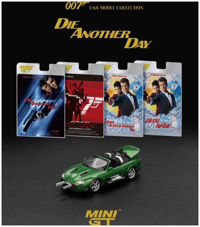 MiniGT  1:64th Scale Jaguar XKR (LHD) Die Another Day English Blister Packaging