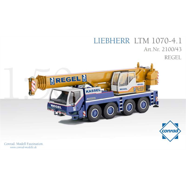 Conrad 1:50 Scale Liebherr LTM 1070-4.1 Mobile Crane 'Regel'