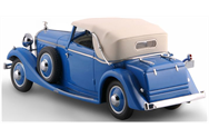 Esval 1:43 Scale Hispano Suiza J12 Drophead-Coupe 1934 by Fernandez & Darrin (Paris) Half Closed Blu