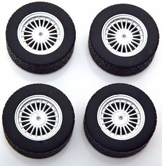 Kk Scale 1:18 Scale BMW Alpina E30 Wheels and Tyres Set 16"