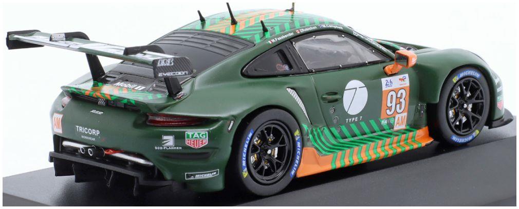 IXO 1:43 Scale Porsche 911 RSR #93 Proton Competition Fassbender/Campbell/Robichon