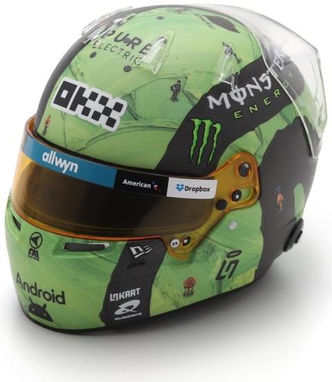 Spark 1:5th Scale Lando Norris Helmet McLaren F1 Team Las Vegas GP 2025