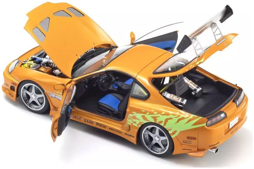 Kyosho  1:18th Scale Toyota Supra Turbo Fast and Furious Orange Pearl