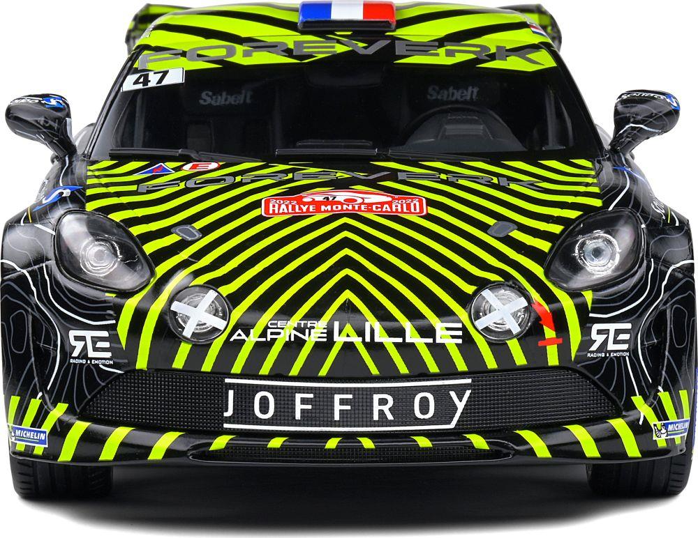 Solido 1:18 Scale Alpine A110 Rally Monte Carlo 2022 Delecour/Guigonnet #47
