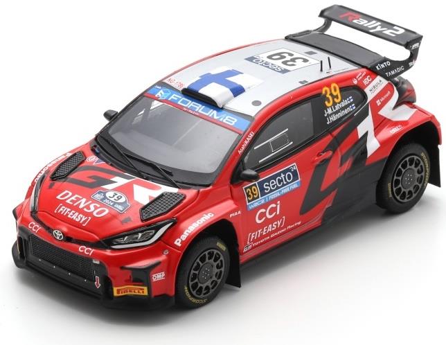 Spark 1:43rd Scale Toyota GR Yaris Rally1 Hybrid #39 Gazoo WRT 6th Rally Finland 2024 2nd WRC2 Lat/Ha