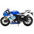 LCD Model 1:12 Scale Suzuki R1000 2020 Motorcyle Silver