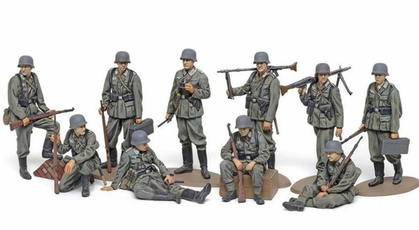 Tamiya 1/48 Scale Wehrmacht Infantry Set Plastic Model Kit 32602