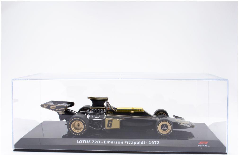 Atlas Editions 1:24 Scale Lotus 72D - Emerson Fittipaldi - 1972 Cased - 1:24th Scale F1 Collection