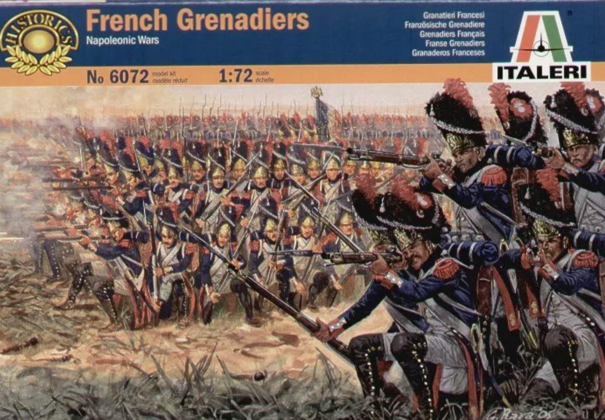 Italeri 6072 1:72 Scale French Grenadiers The Old Guard Napoleonic Wars 50 Soldiers