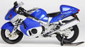 LCD Model 1:12 Scale Suzuki GSX1300R Hayabusa 2001 Blue
