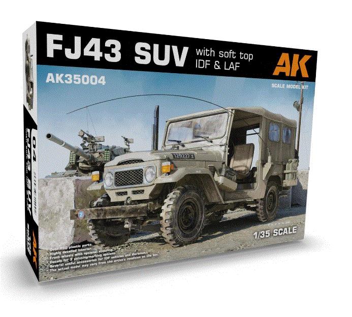 AK INTERACTIVE 35004 1/35 Scale FJ43 SUV WITH SOFT TOP IDF & LAF