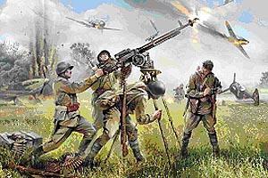 Zvesda 1:35 Scale Soviet DSHK w/Crew