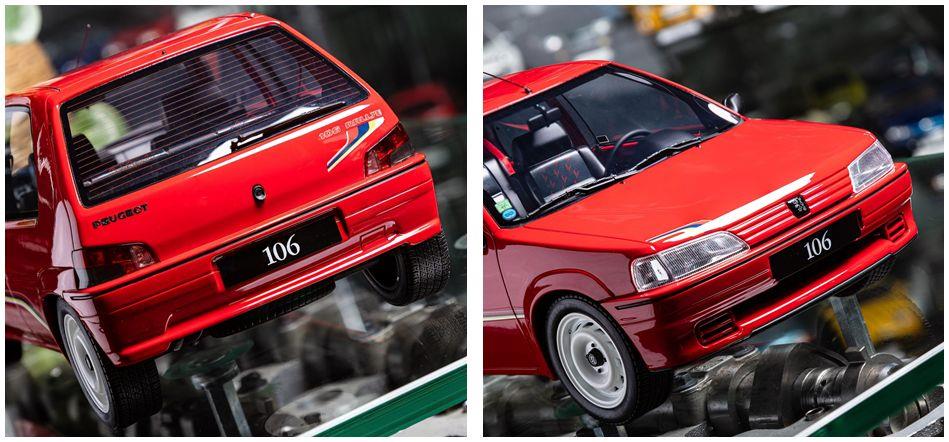 OTTO 1:12th Scale Peugeot 106 PH.1 Rallye Red P0KB 1993