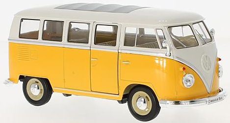 Welly 1:24 Scale VW T1 Bus 1962 - Yellow/White (1:24)
