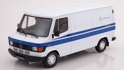 KK Scale 1:18th Scale Mercedes 208 D Delivery Van Mercedes Service 1988 White/Blue