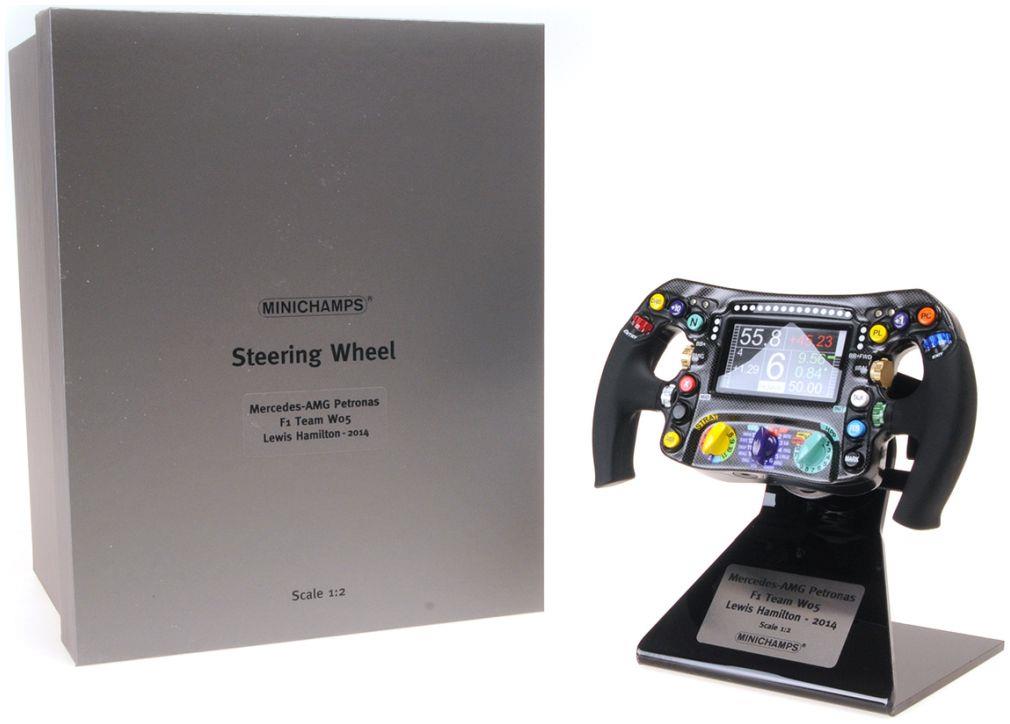 Minichamps 1:2 Scale Mercedes AMG Petronas Steering Wheel F1 Team W05 Lewis Hamilton 2014