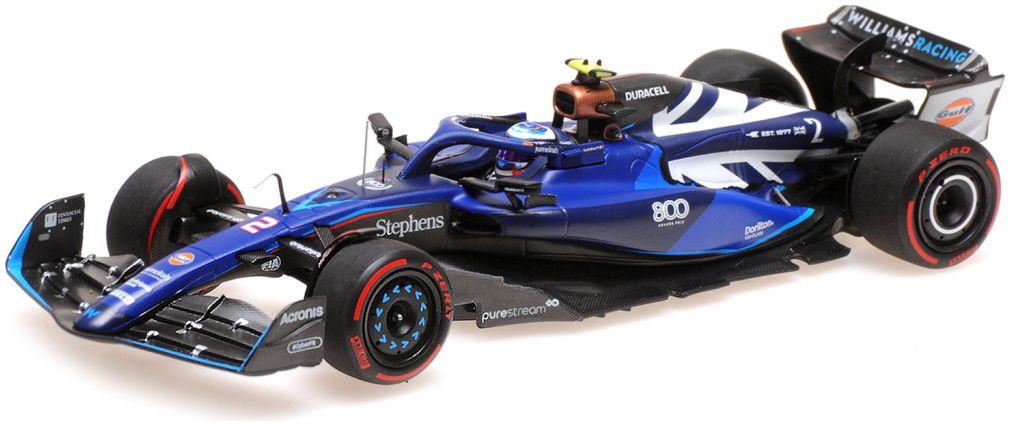 Minichamps 1:43 Scale Williams Racing FW45 Logan Sargeant Williams 800th GP British GP 2023