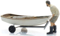 Artitec 1:87 Scale Sailing Boat Optimist + Trailer + Figure Ready-Made, Painted