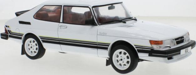 Model Car Group MCG 1:18 Scale Saab 900 Turbo White 1981