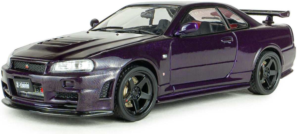 Solido  1:43rd Scale Nissan Skyline GT-R (R34) ZTune Midnight Purple 1999