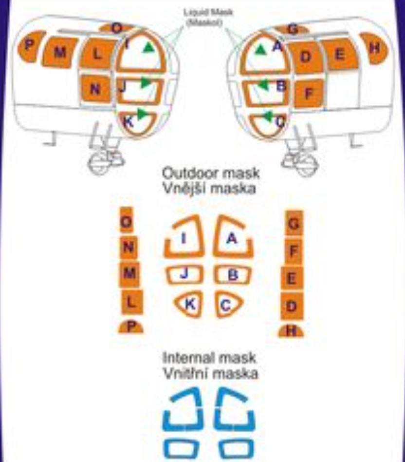 LF Models CM7201 1/72 Scale Cockpit Paint Masks for S-51/WS-51 Westland Sikorsky Dragonfly Helicopter