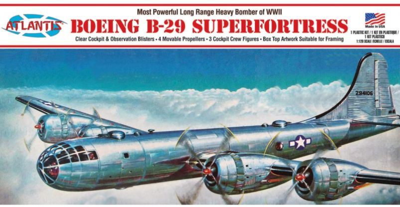 Atlantis kits 1:120 Scale Boeing B-29 Superfortress w/Swivel Stand