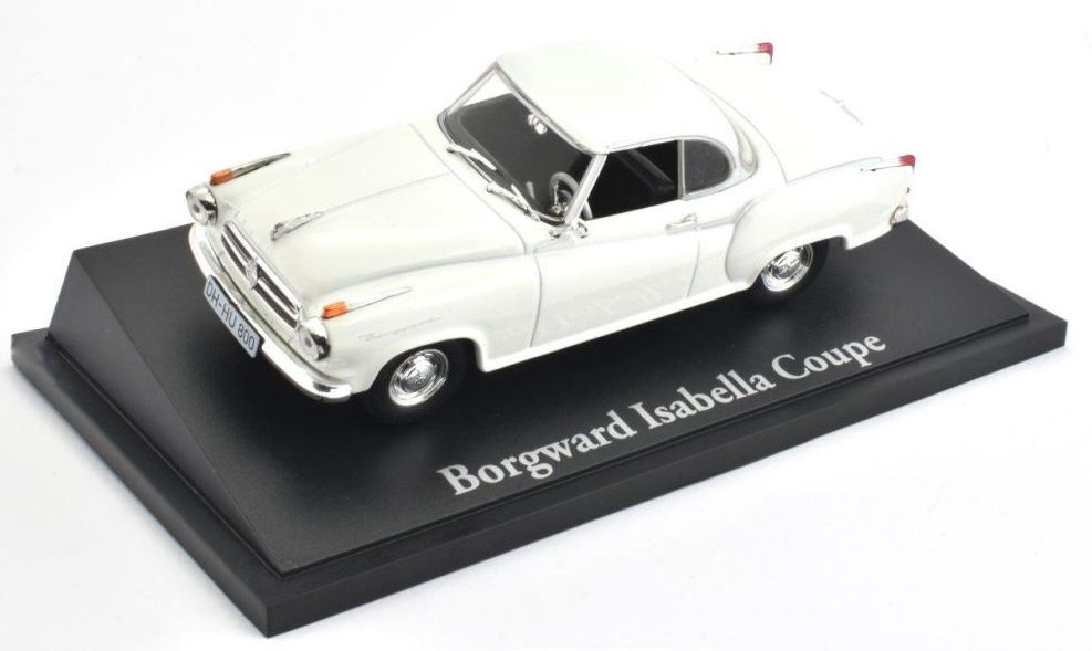 Atlas Editions 1:43 Scale Borgward Isabella Coupe - White