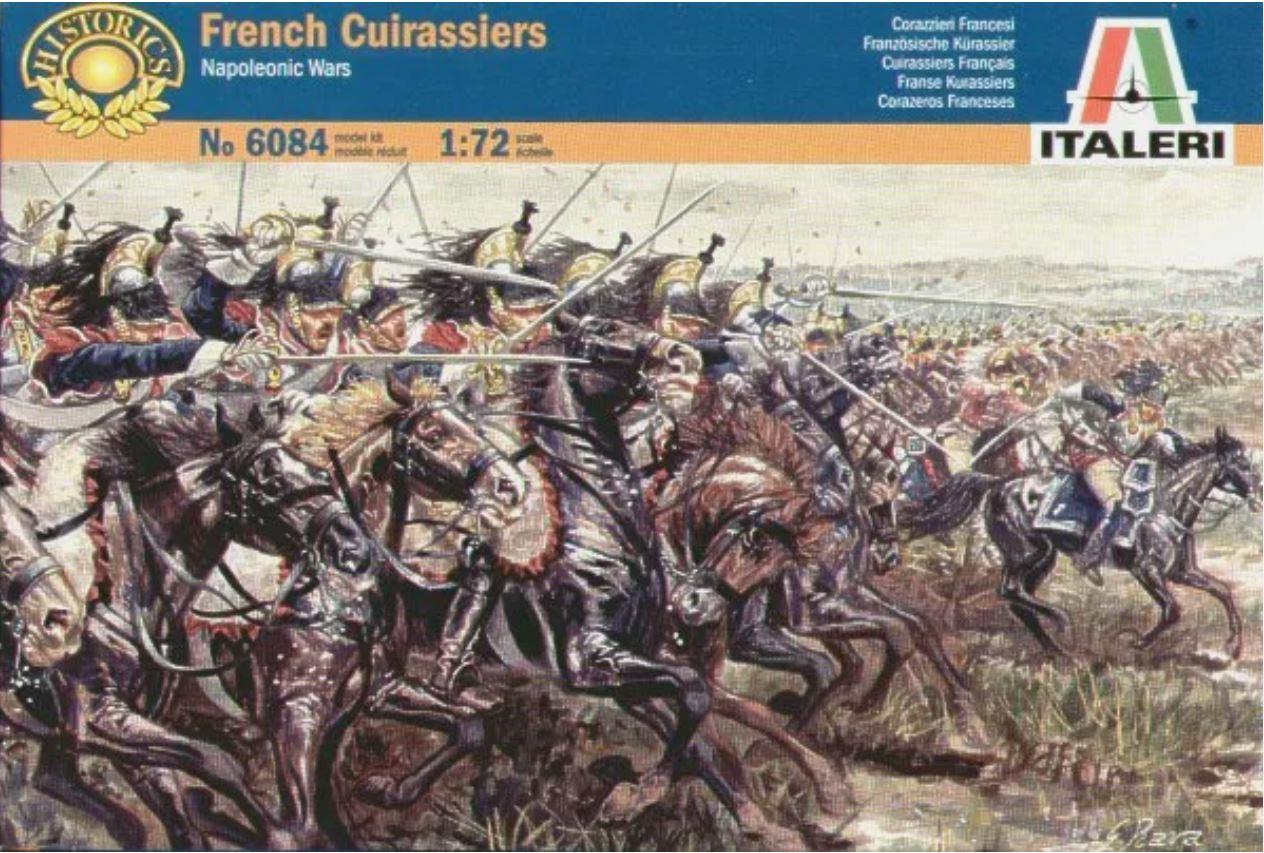 Italeri 6084 1:72 Scale Napoleonic Wars French Cuirassiers Cavalry 12 Troopers