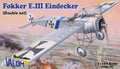 Valom 1/144 Scale FOKKER EIII EINDECKER DOUBLE SET VLM14414