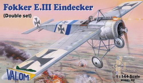 Valom 1/144 Scale FOKKER EIII EINDECKER DOUBLE SET VLM14414