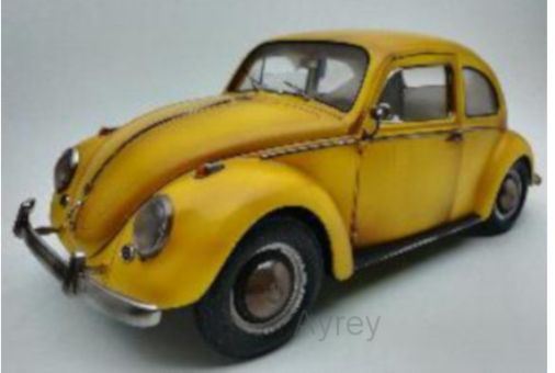 Sunstar 1:12 Scale VW Beetle Salon Yellow Old Effect 1961