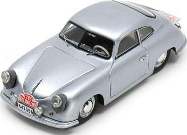 Spark 1:43 Scale Porsche 356 #285 Rally Monte Carlo 1952 F. van de Kaart/J. Swaters