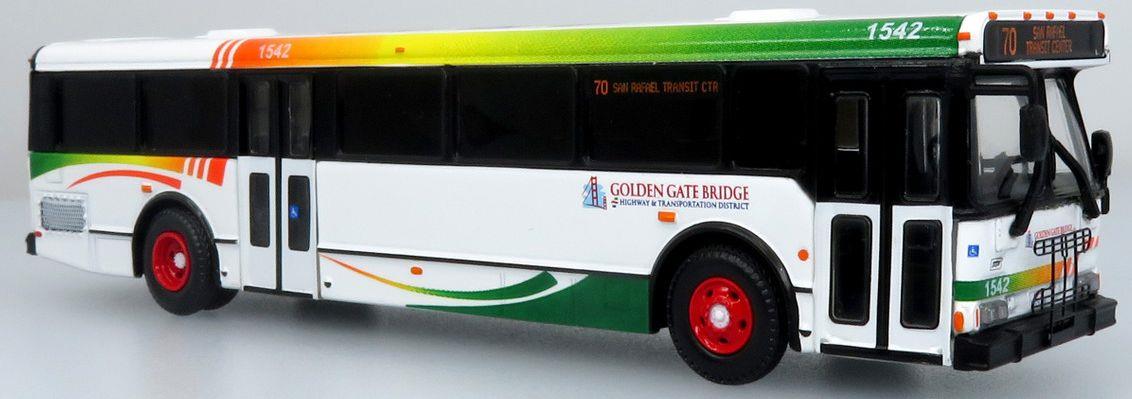 Iconic Replicas 1:87 Scale Orion V Transit Bus Golden Gate