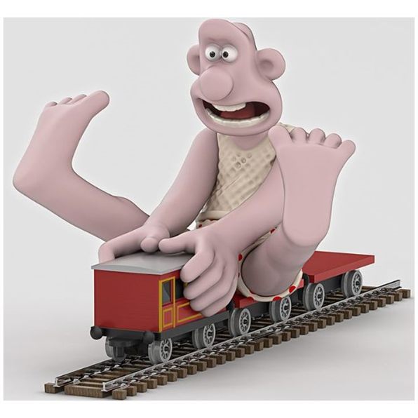 Corgi FTB  Wallace & Gromit - Wallace & Flatbed Wagon The Wrong Trousers