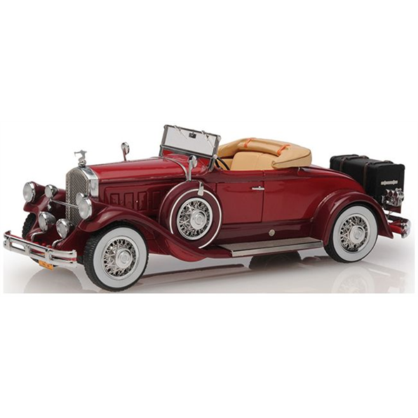 Esval 1:43 Scale Pierce Arrow Model B Roadster 1930 Open Maroon