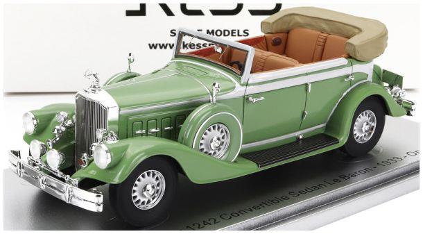 Kess 1:43 Scale Pierce Arrow 124 Green Convertible Berline Sedan Le Baron Open 1933