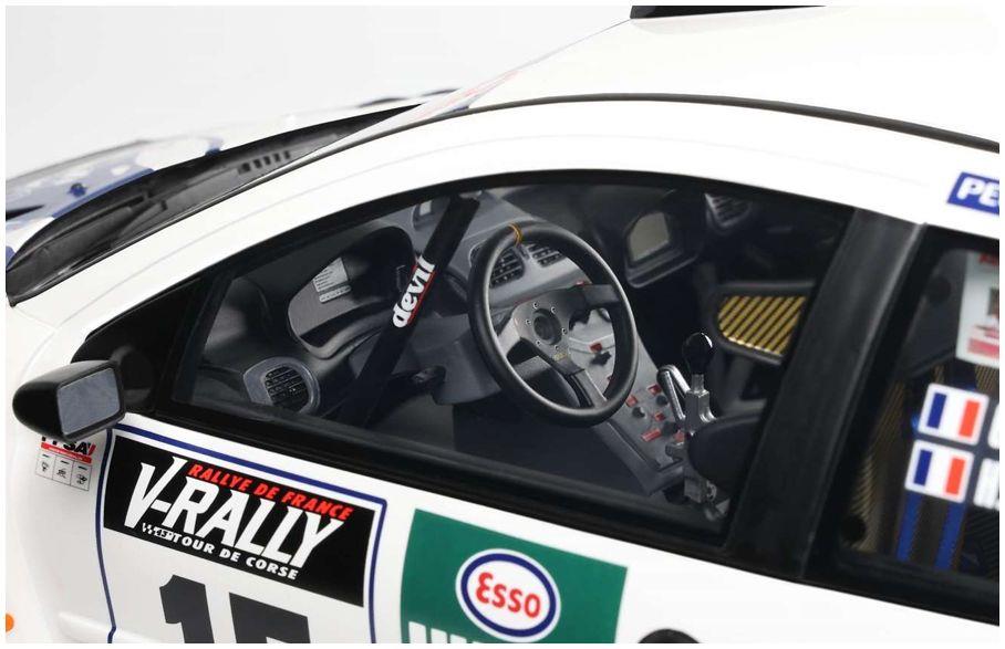 OTTO 1:12 Scale Peugeot 206 WRC White Tour De Corse 1999