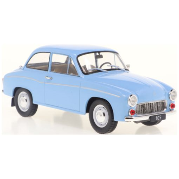 Whitebox 1:24 Scale Syrena 105 Blue 1975