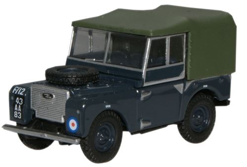 Oxford Diecast 1:76 Scale Land Rover S1 80" Canvas - RAF